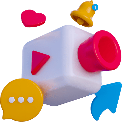 Image 3D d'une caméra.